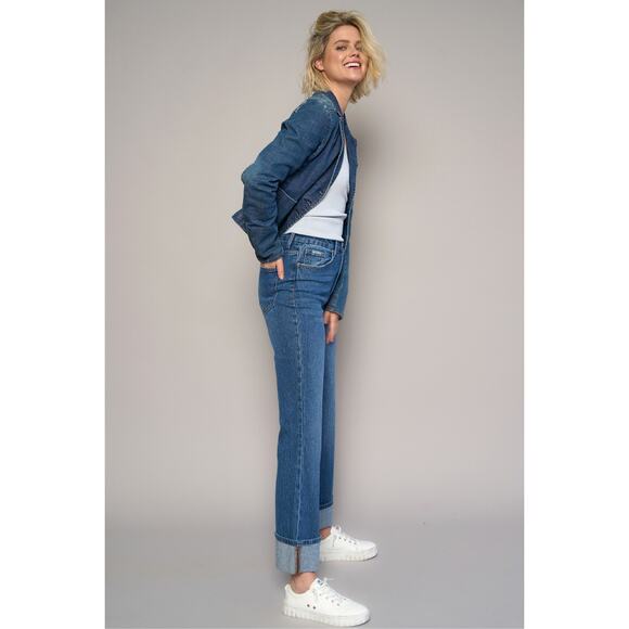 Insane Gene High Rise Cuffed Crop Bootcut Jeans - P1643 - Size 9/28 - Picture 3 of 9